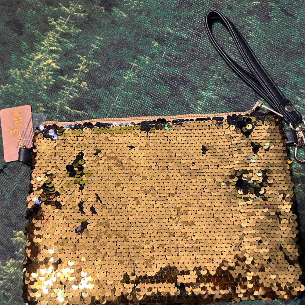Gold Sequin Handbag